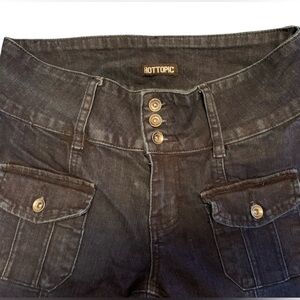 Hot Topic Dark Wash Indigo Blue High Rise Jeans Size 9